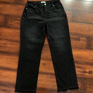 🍁LOFT Curvy Straight Black Denim Pants 🍁